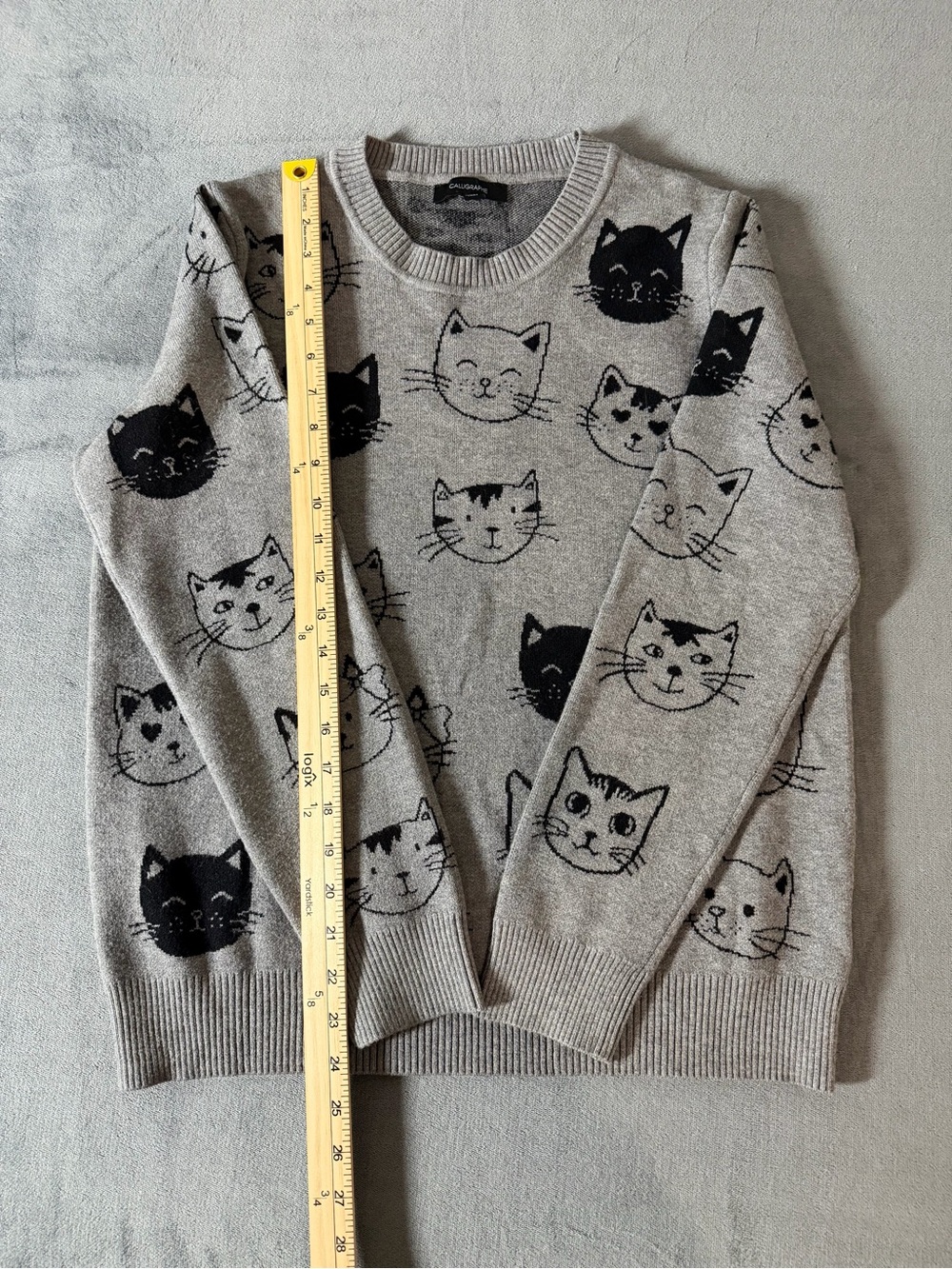 Anthropologie Calligraphie Kitty Sweater Size Large - Picture 6 of 10
